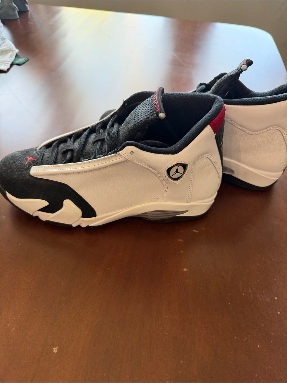 Nike Air Jordan 14 Retro "Black Toe" sneakers. - Picture 2 of 7